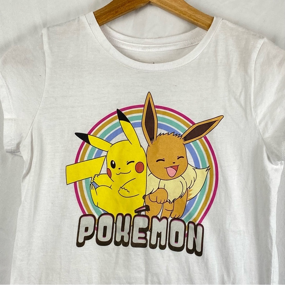 Pokemon Kids White T-Shirt Large 10/12 - Picture 16 of 16